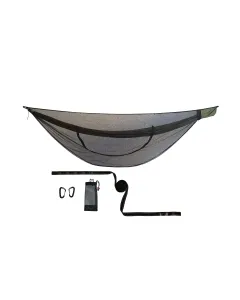 JUNGLE Hammock Set with Mosquito Net and Tree Straps by Bushmen BU-1JUHASET color grün