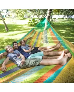 Mexican net hammock XL Jumbo multicolor Plus Edition by MacaMex MA-00250 color multicolor