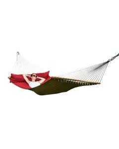 California Hot Chocolate quilted double spreader bar hammock weatherproof by MacaMex MA-25400 color rot