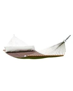California Terra - double spreaderbar hammock quilted weatherproof by MacaMex MA-25401 color braun
