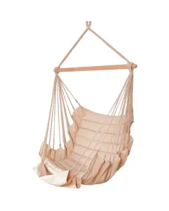SoftChair Creme FSC™ certified softly padded hanging chair robust and easy to care for by MacaMex MA-11506 color beige