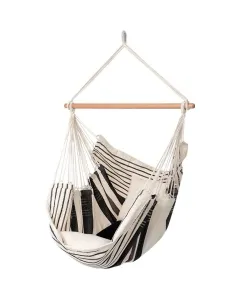 Relaxa Cafe hanging chair cotton brown FSC™ certified by MacaMex MA-11403 color braun
