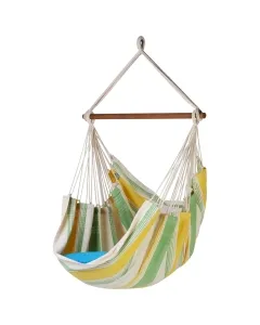 Relaxa Fresco Hammock chair cotton yellow green by MacaMex MA-11402 color gelb