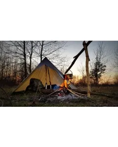 Ultralight tarp 3 x 3 green by Bushmen BU-1ULTARP3X3DO color grün